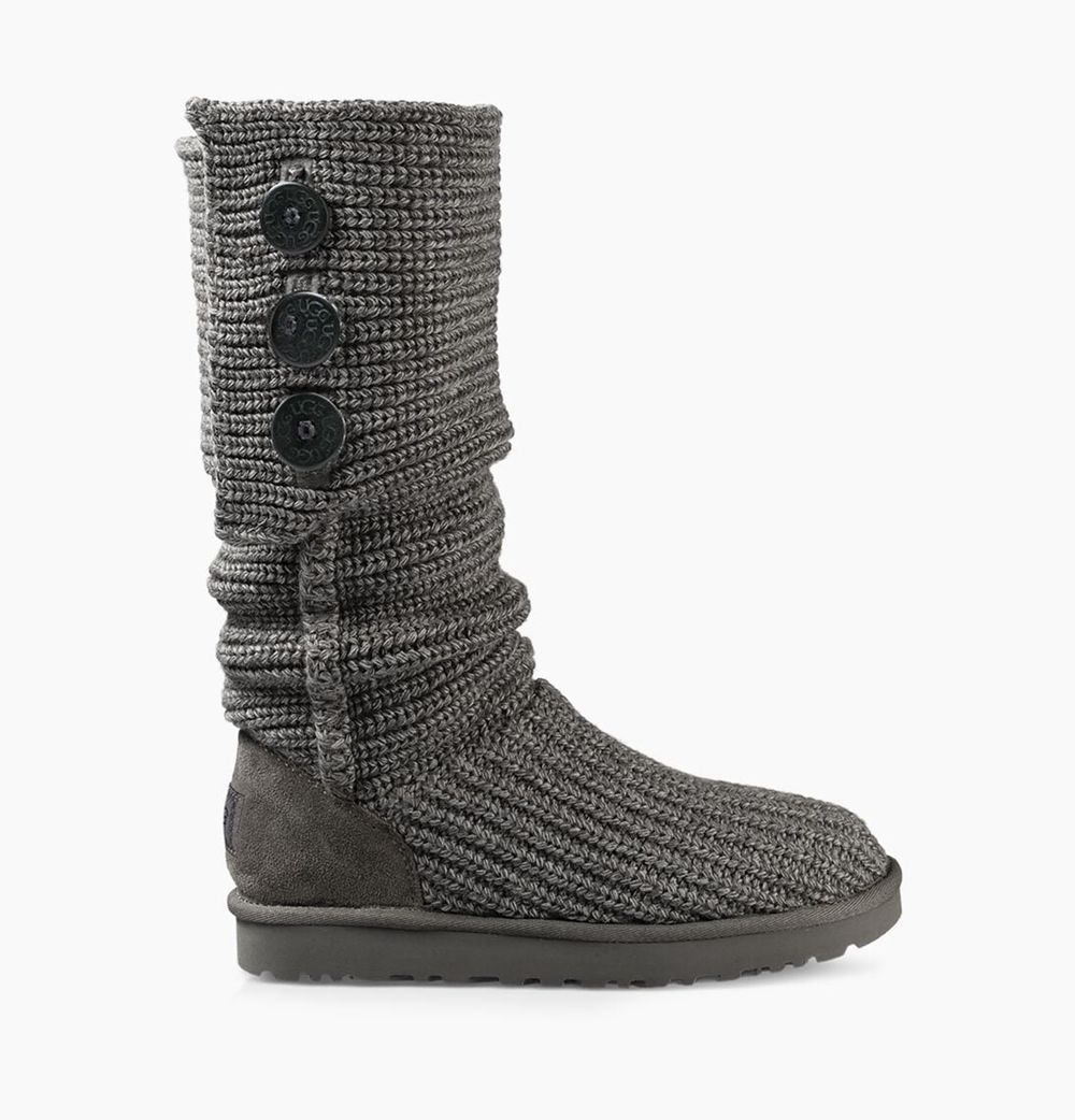 Ugg Classic Cardy - Womens Tall Boots - Grey - NZ (2439PUSEV)